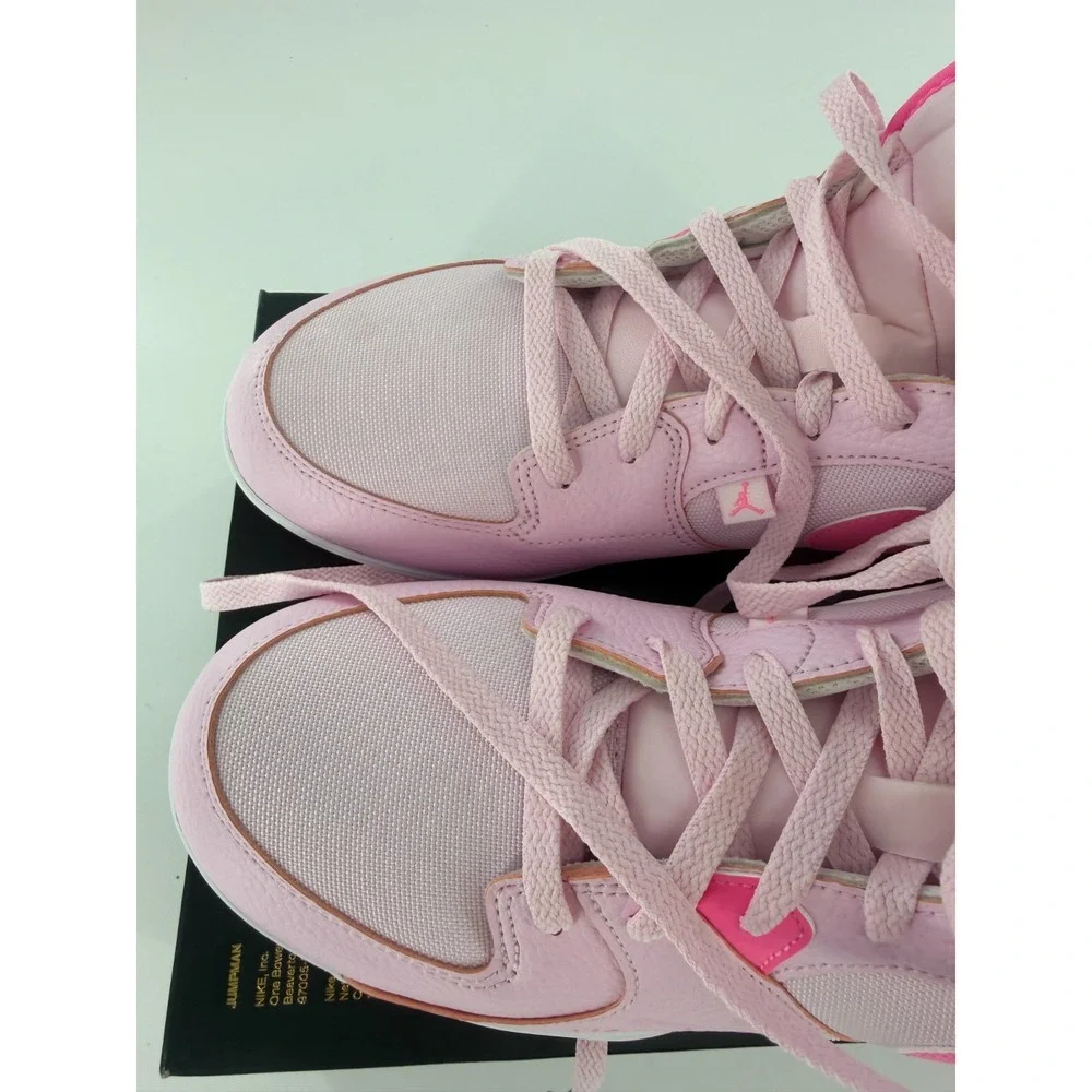 Nike Air Jordan Stadium 90 Low TD MCS Football Cleats HQ0210-600 Mens 12 Pink